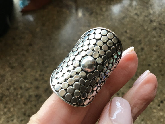 Armadillo Ring Silver